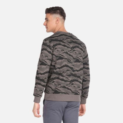 Camouflage Brand Print Sweatshirt