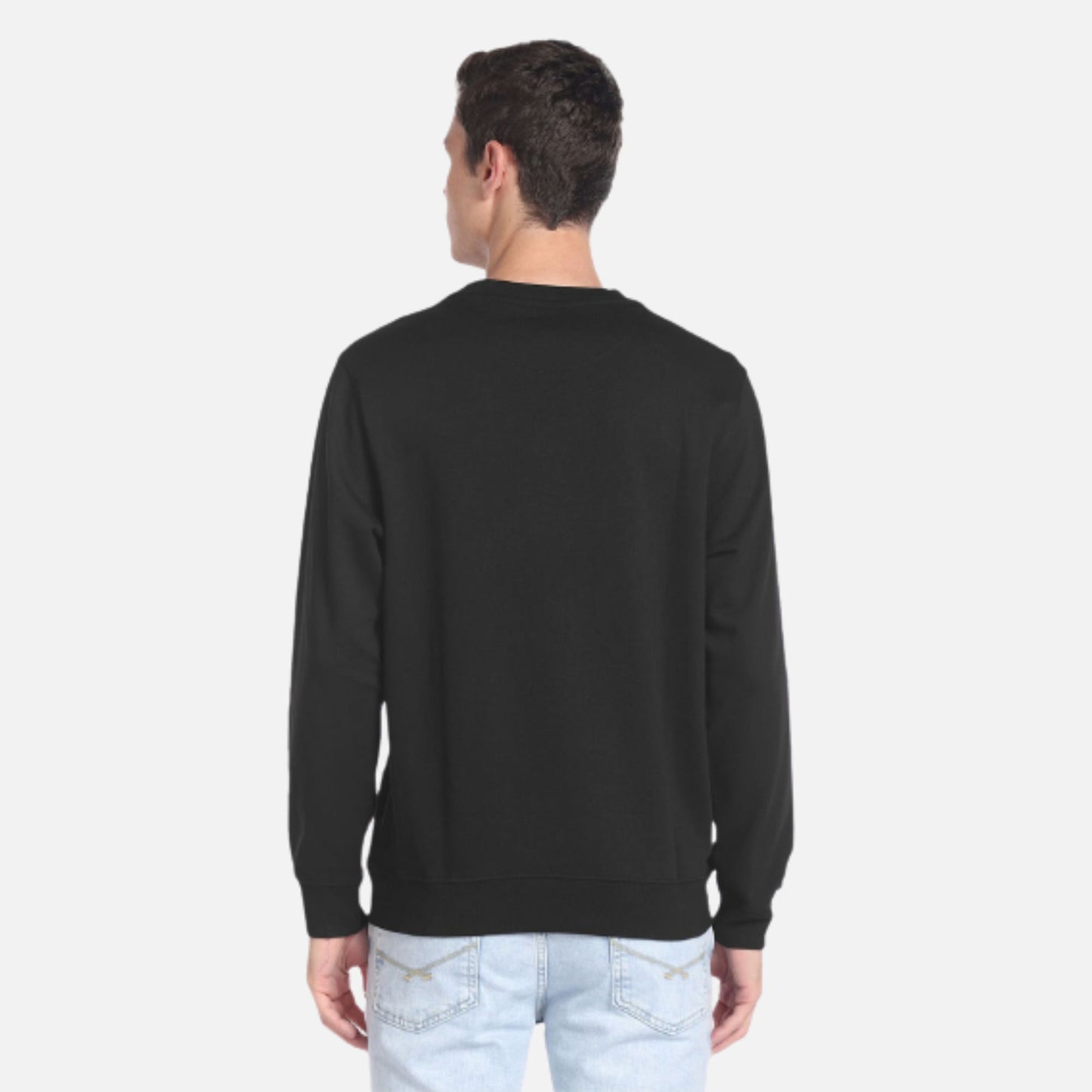 Brand Print Cotton Sweatshirt