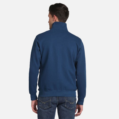 High Neck Textured Sweatshirt