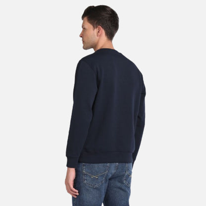 Crew Neck Embossed Sweatshirt