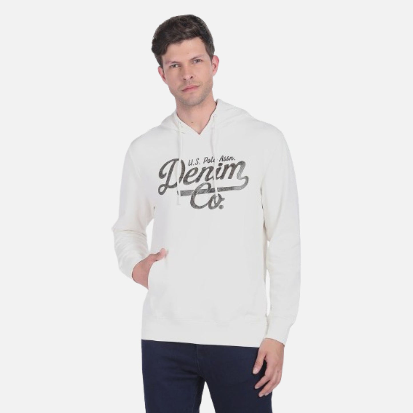 Brand Print Hooded Sweatshirt