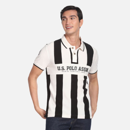 Iconic Vertical Stripe Polo Shirt