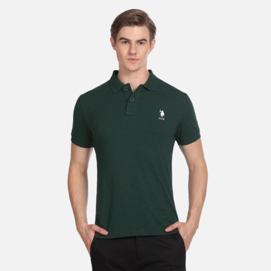 Brand Tape Pique Polo Shirt