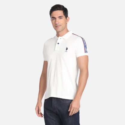 Solid Cotton Polo Shirt