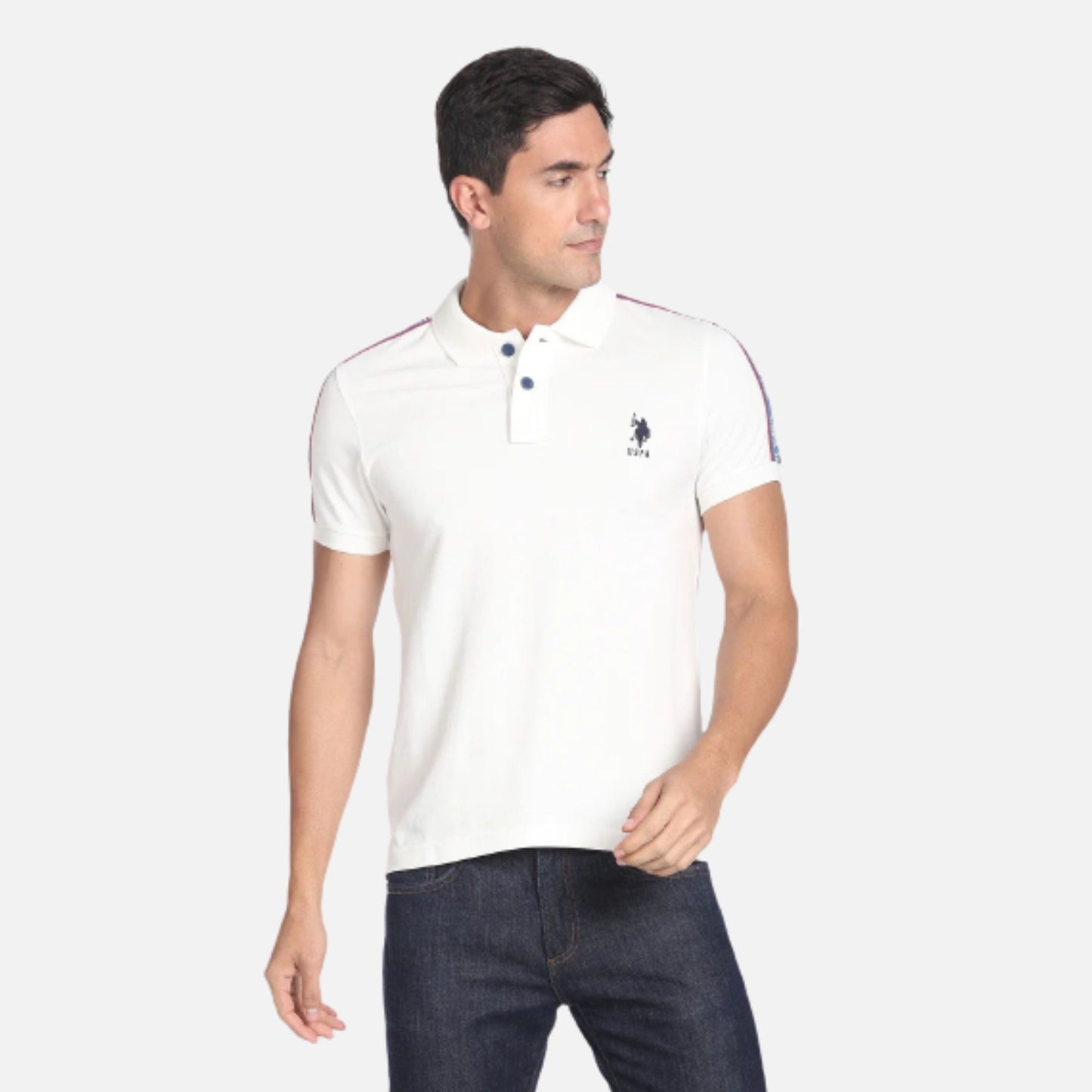 Solid Cotton Polo Shirt