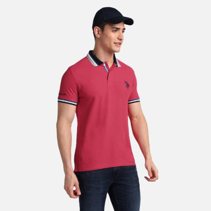 Muscle Fit Solid Polo Shirt