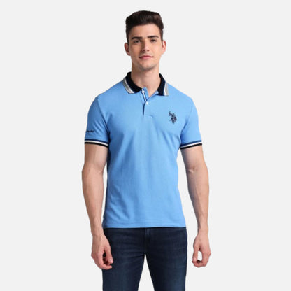 Muscle Fit Solid Polo Shirt