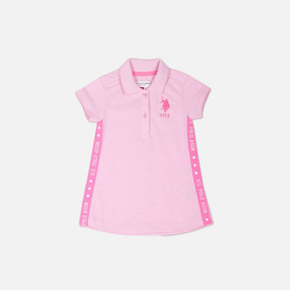 Brand Tape Pique Polo Dress