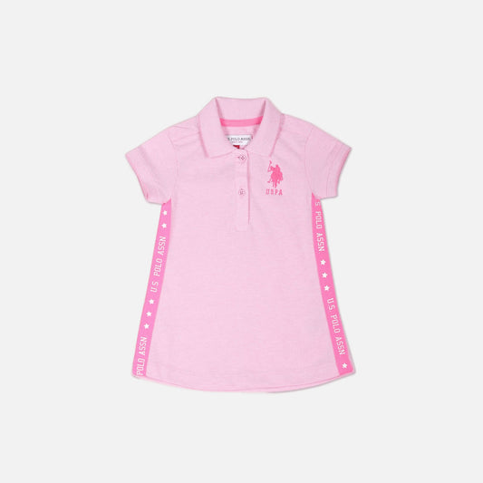 Brand Tape Pique Polo Dress