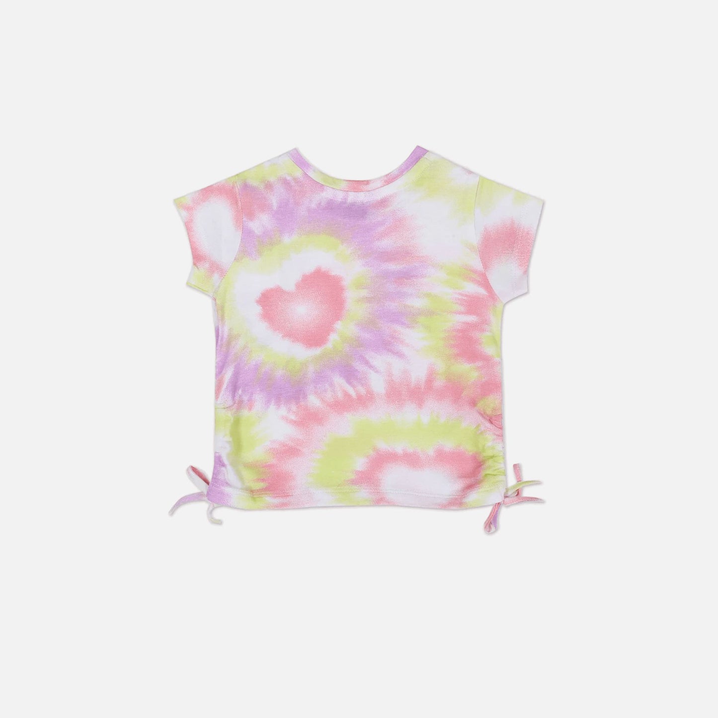 Tie And Dye Side Tie-Up T-Shirt