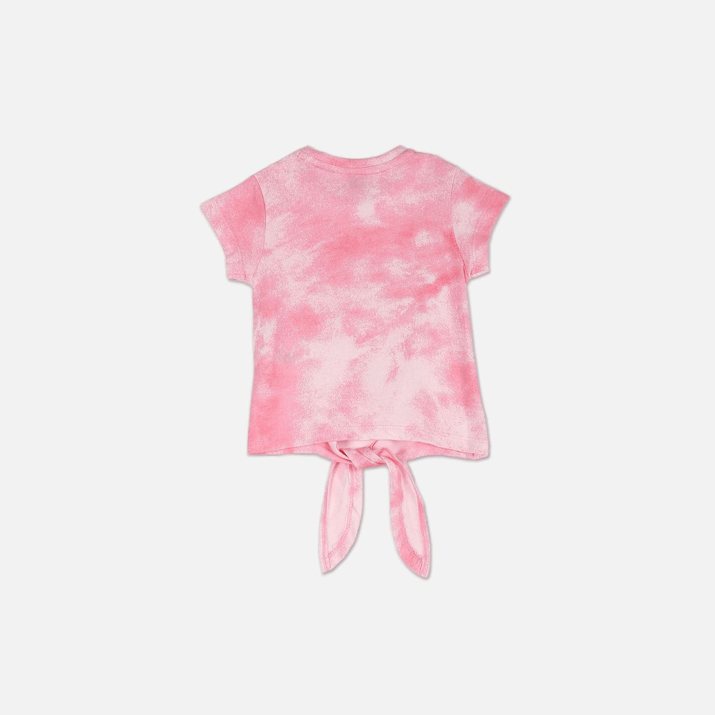 Tie-Dye Brand Print Tie-Up T-Shirt