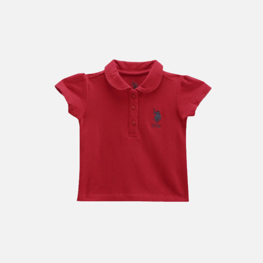 Solid Cotton Polo Shirt