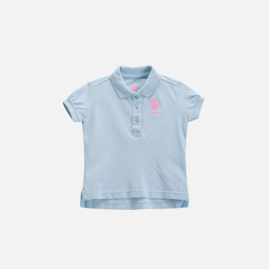 Girls Cotton Pique Polo Shirt