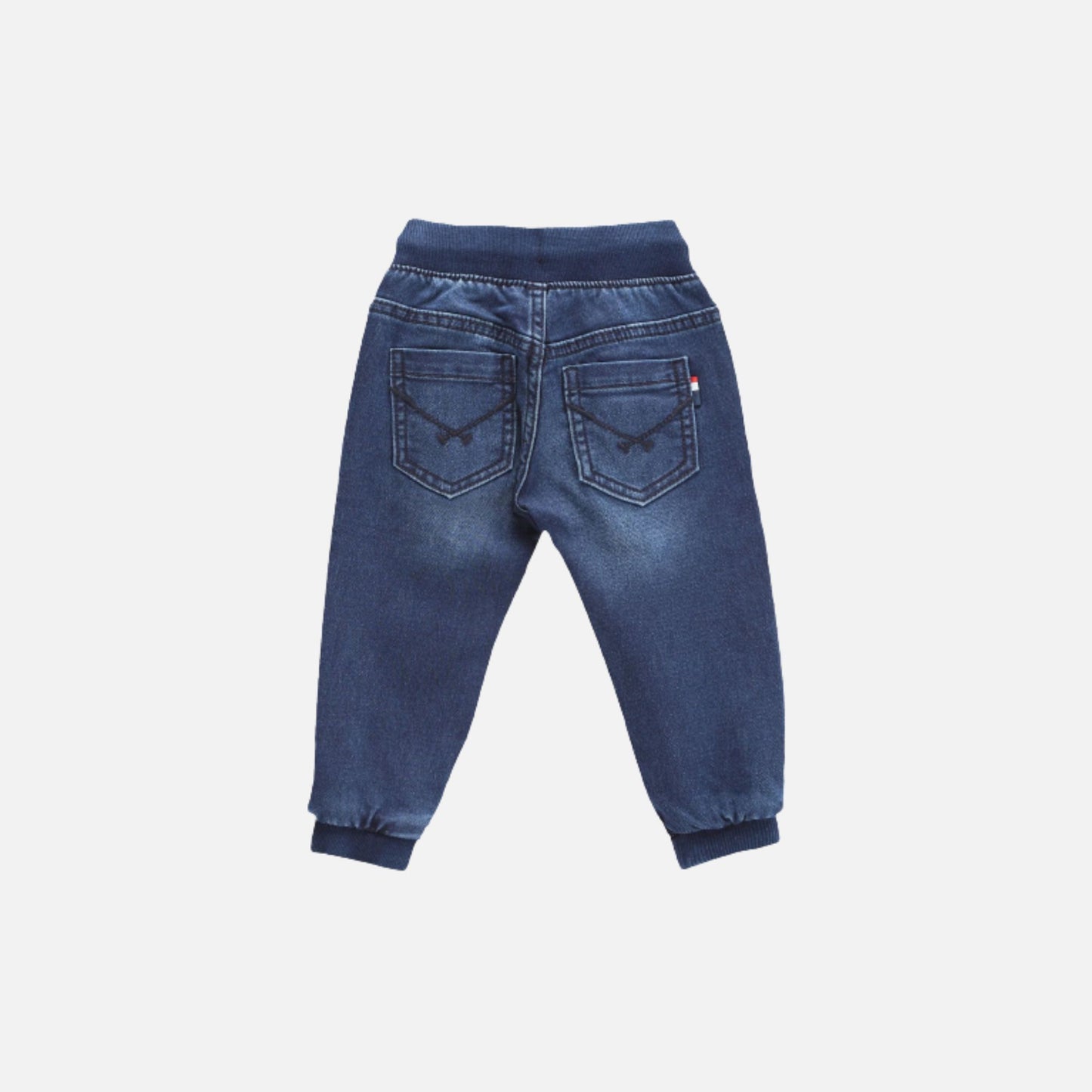 Boys Mid Rise Drawstring Waist Jeans