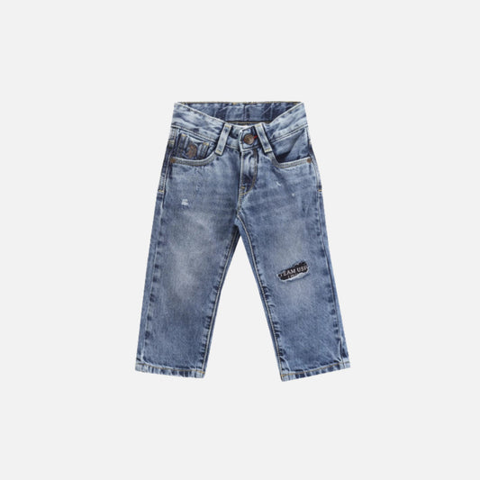 Boys Distressed Stone Wash Jeans