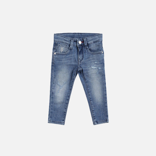 Boys Slim Fit Stone Wash Jeans