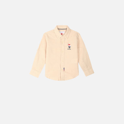 Button Down Collar Solid Linen Shirt