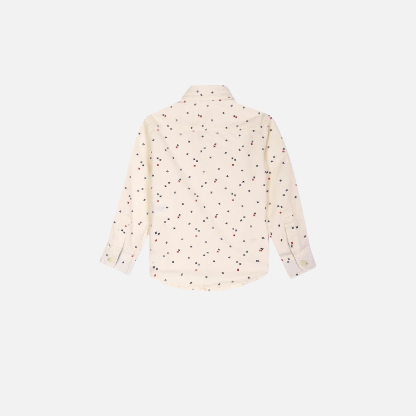 Geometric Print Twill Shirt