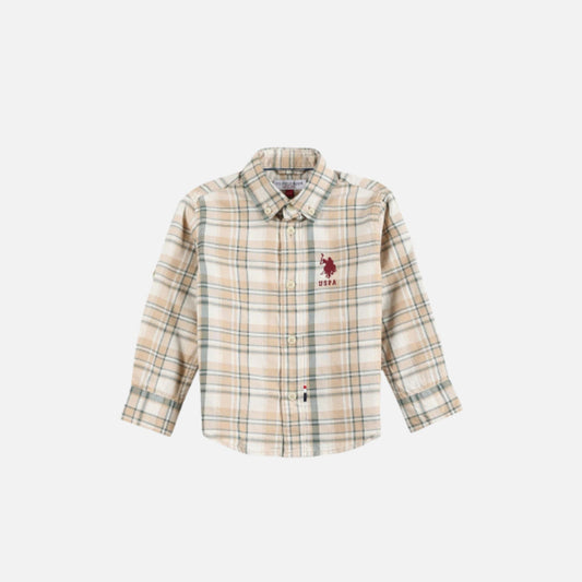 Boys Tartan Check Oxford Shirt