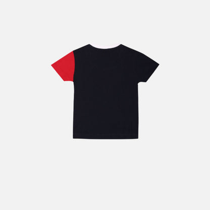 Colour Block Cotton Pique T-Shirt