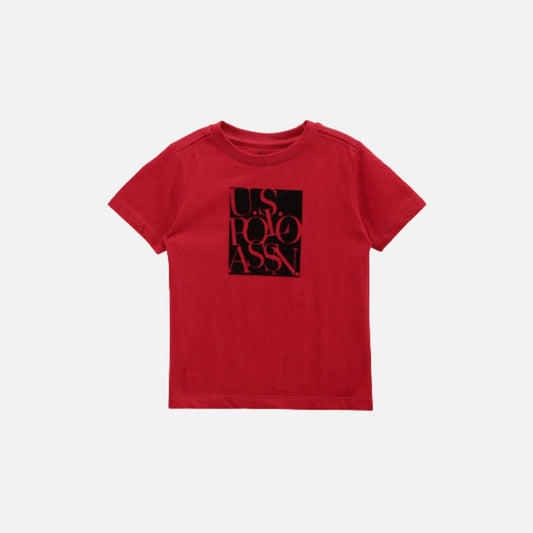 Boys Cotton Brand Print T-Shirt