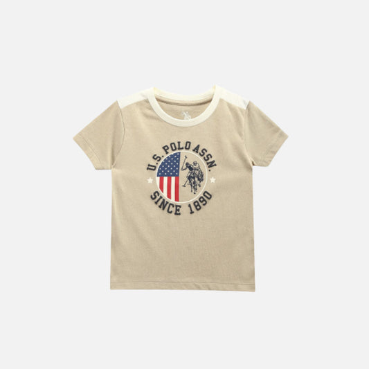 Boys Cotton Brand Print T-Shirt