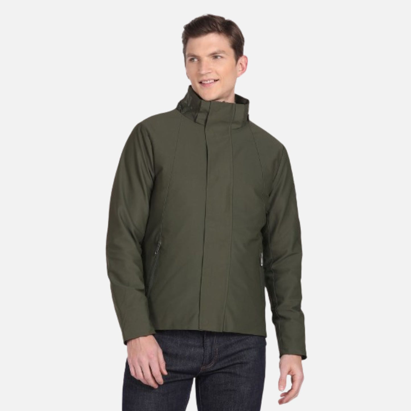 Detachable Hood Solid Jacket