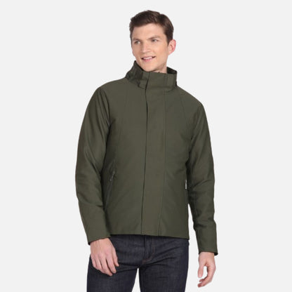 Detachable Hood Solid Jacket