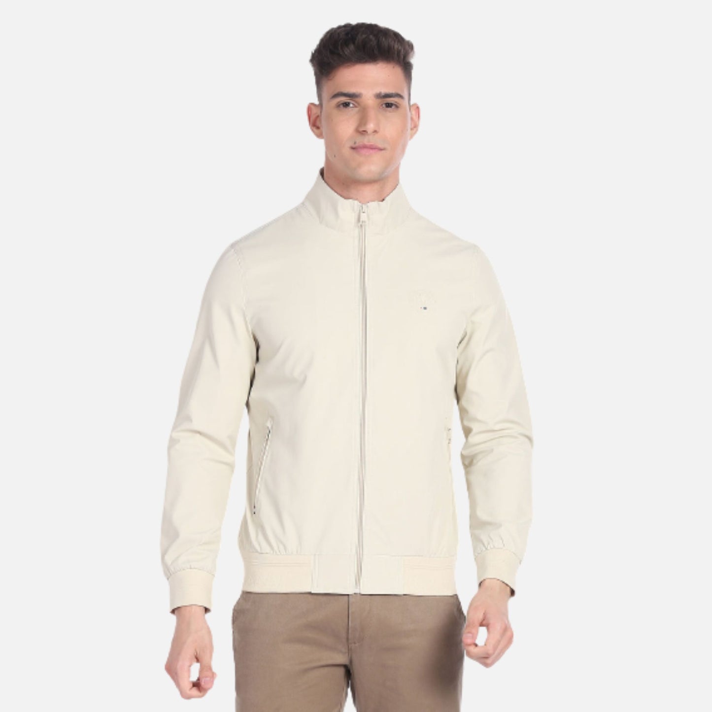 High Neck Solid Jacket