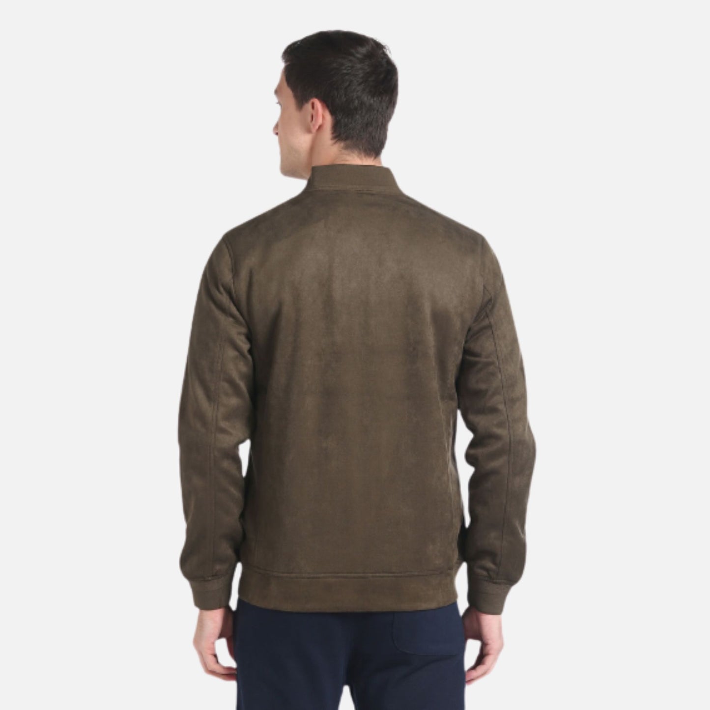 Suede Bomber Jacket