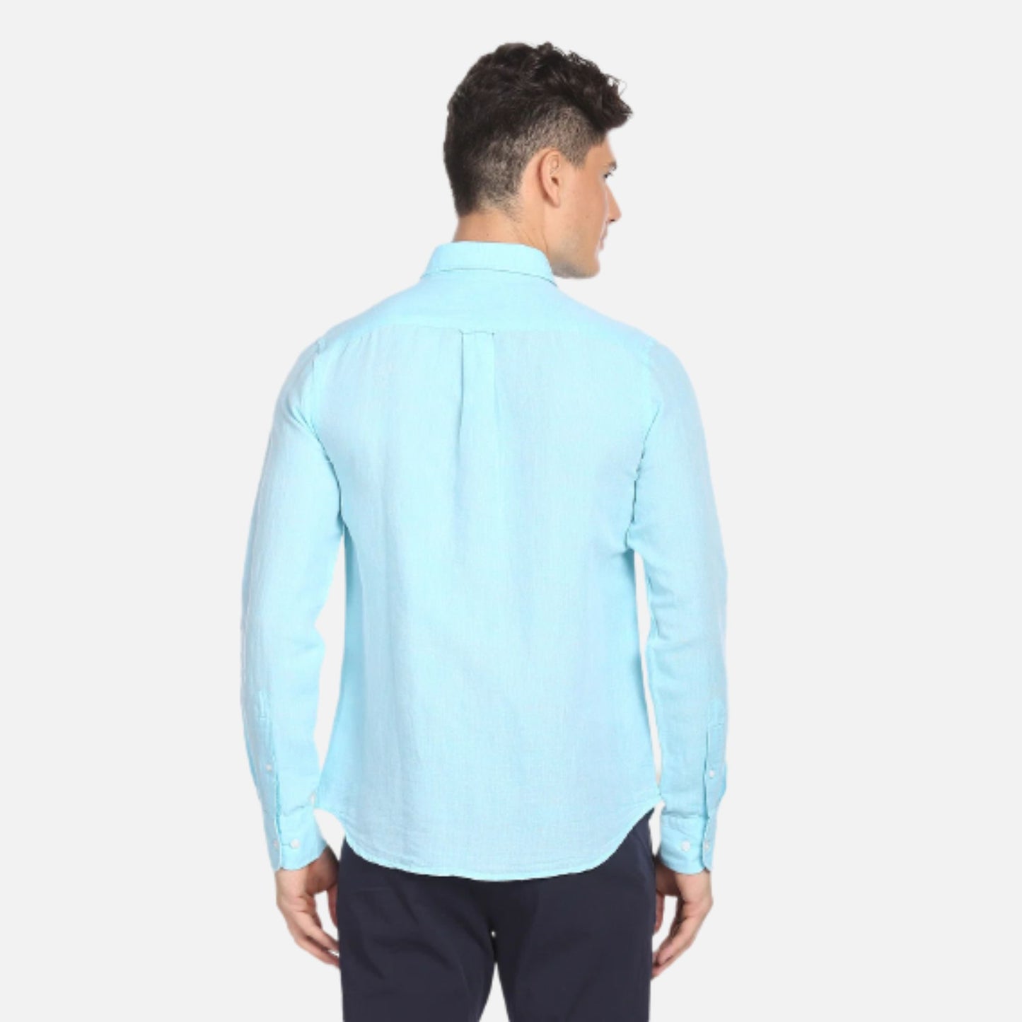 Linen Cotton Chambray Solid Shirt