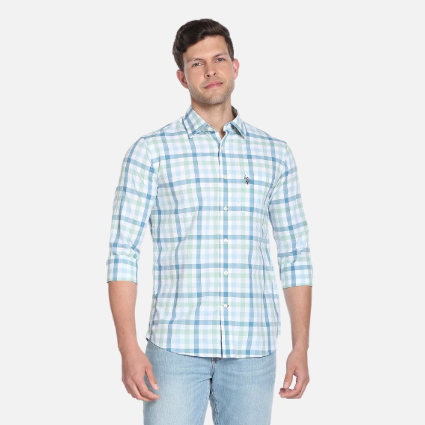 Tartan Check Cotton Casual Shirt