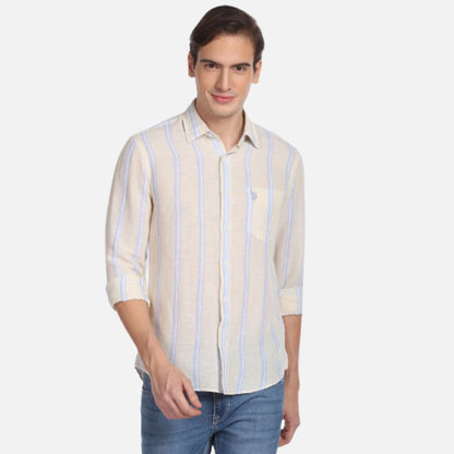 Iconic Linen Cotton Stripe Shirt