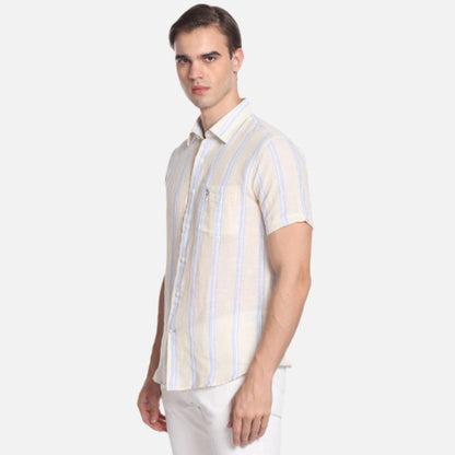 Iconic Linen Cotton Stripe Shirt