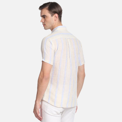 Iconic Linen Cotton Stripe Shirt