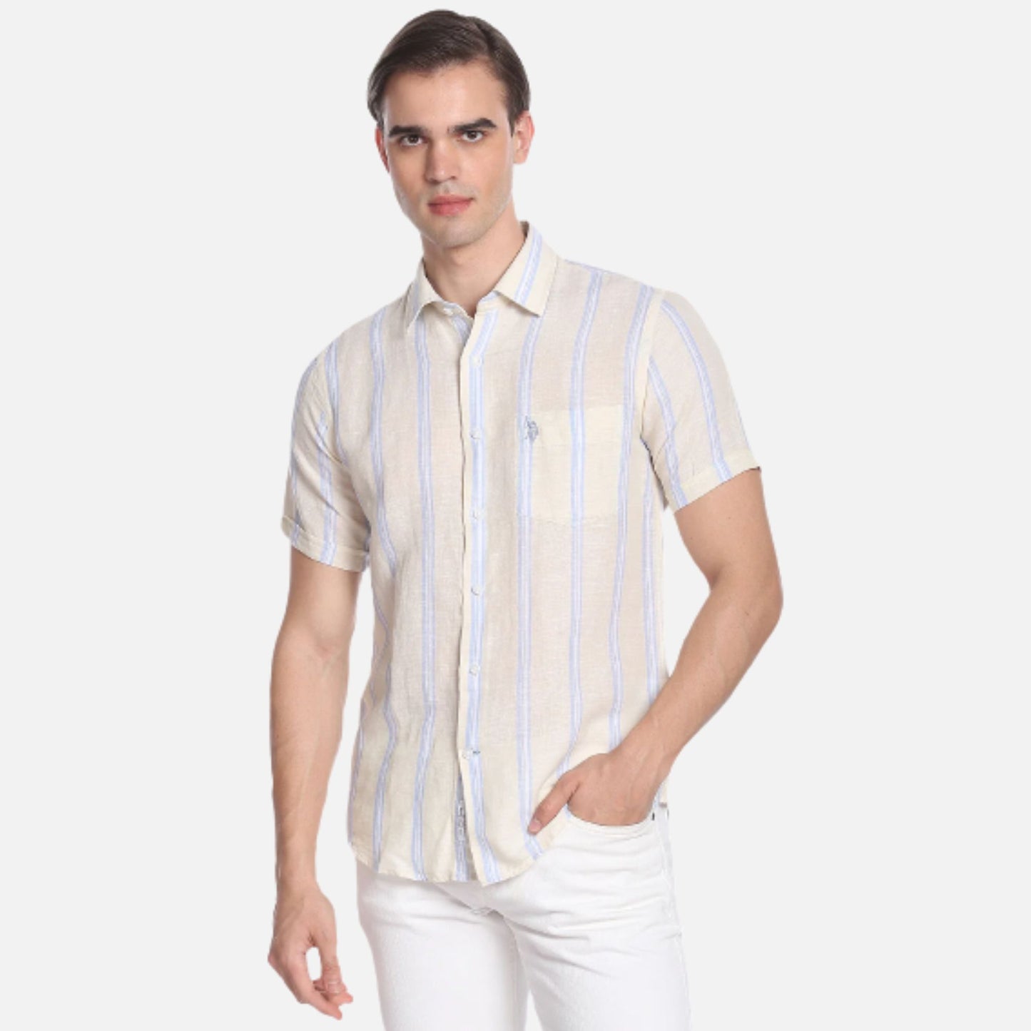 Iconic Linen Cotton Stripe Shirt