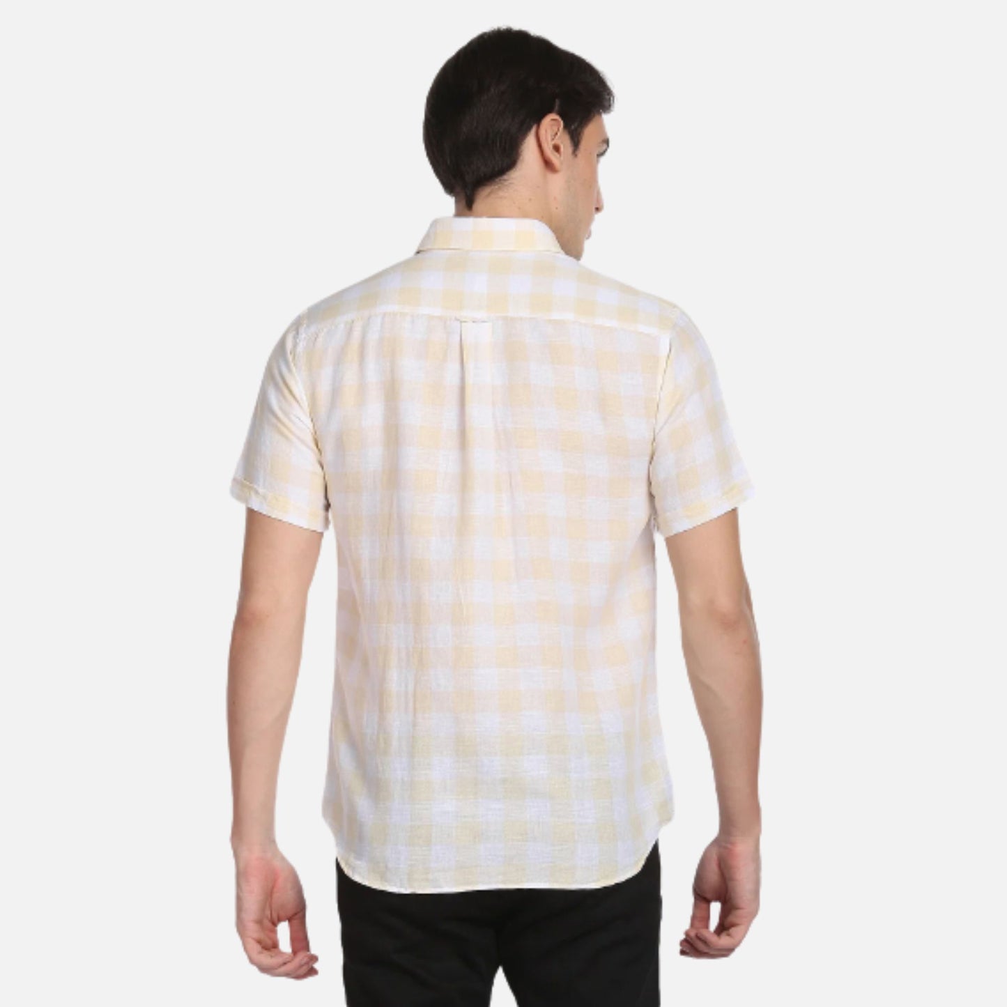 Outdoor Check Linen Cotton Shirt