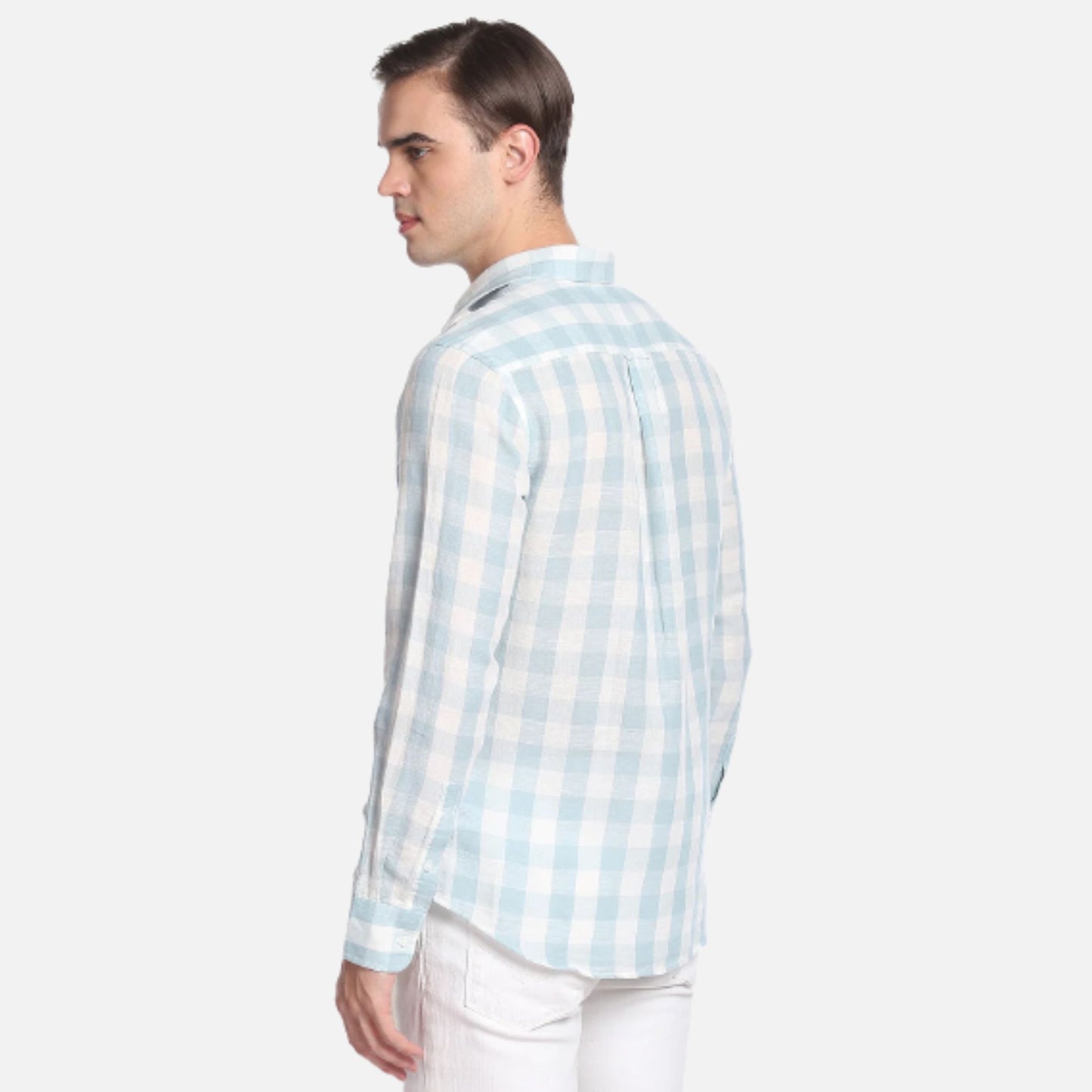 Outdoor Check Linen Cotton Shirt