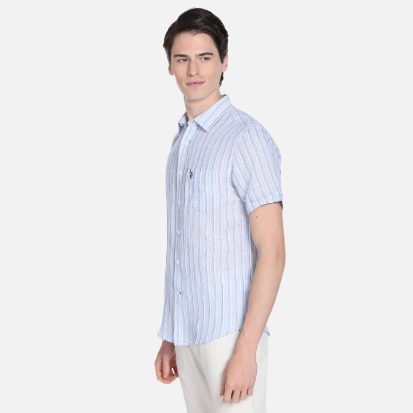 Iconic Linen Cotton Stripe Shirt