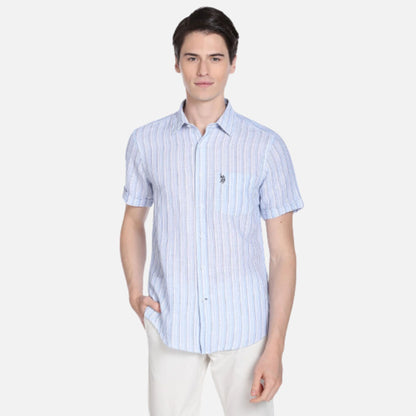 Iconic Linen Cotton Stripe Shirt