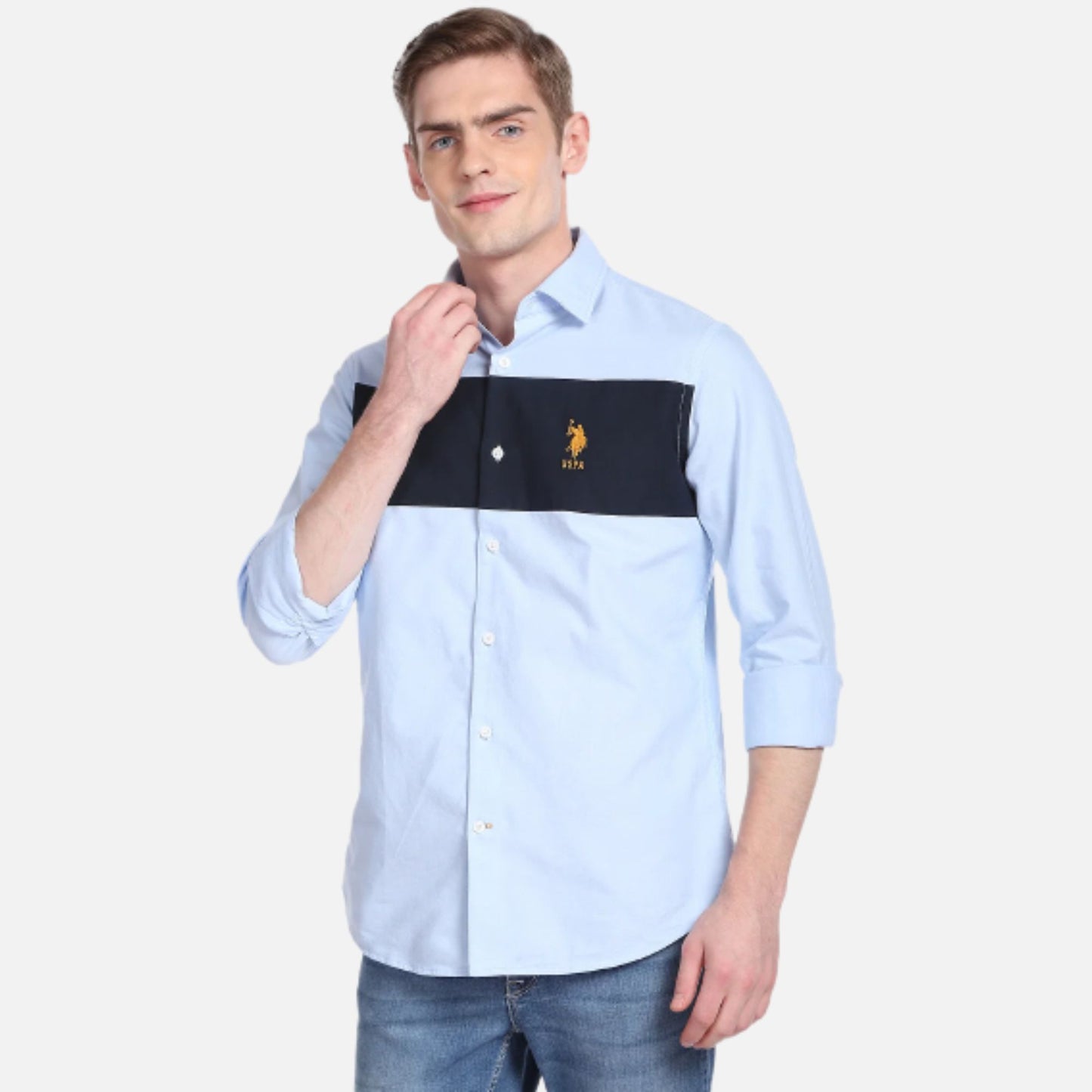 Cut And Sew Oxford Shirt