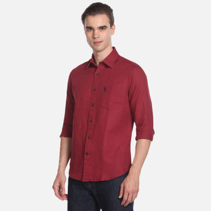 Cotton Linen Solid Shirt