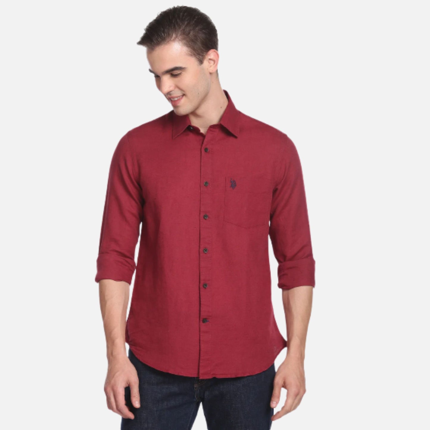 Cotton Linen Solid Shirt