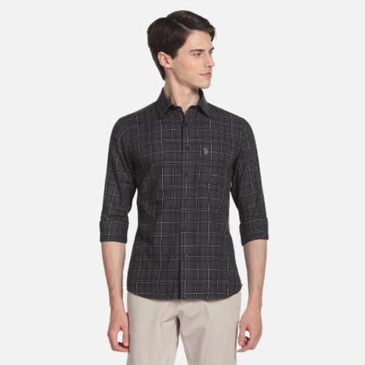 Tartan Check Twill Casual Shirt