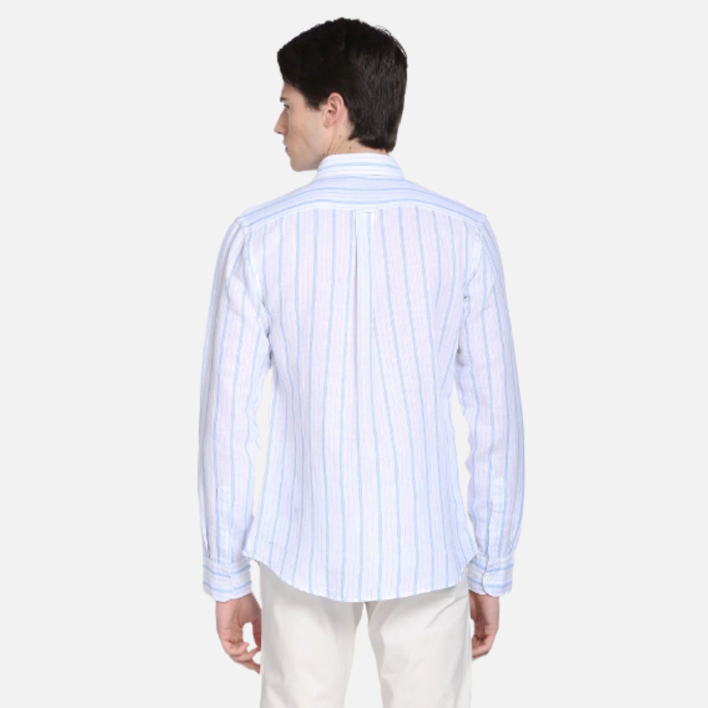 Vertical Stripe Tailored Regular Fit Casual Shirt