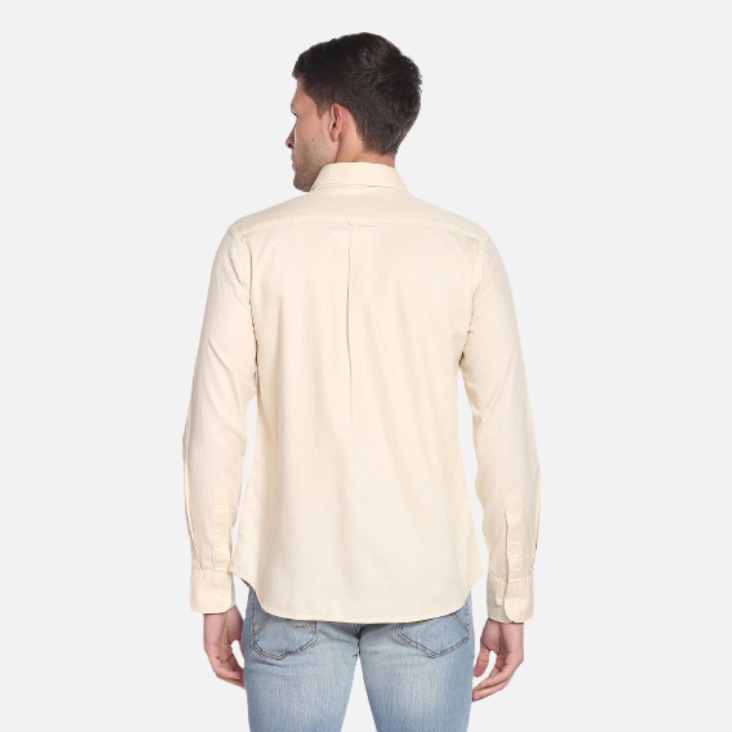 Birdseye Dobby Textured Solid Shirt