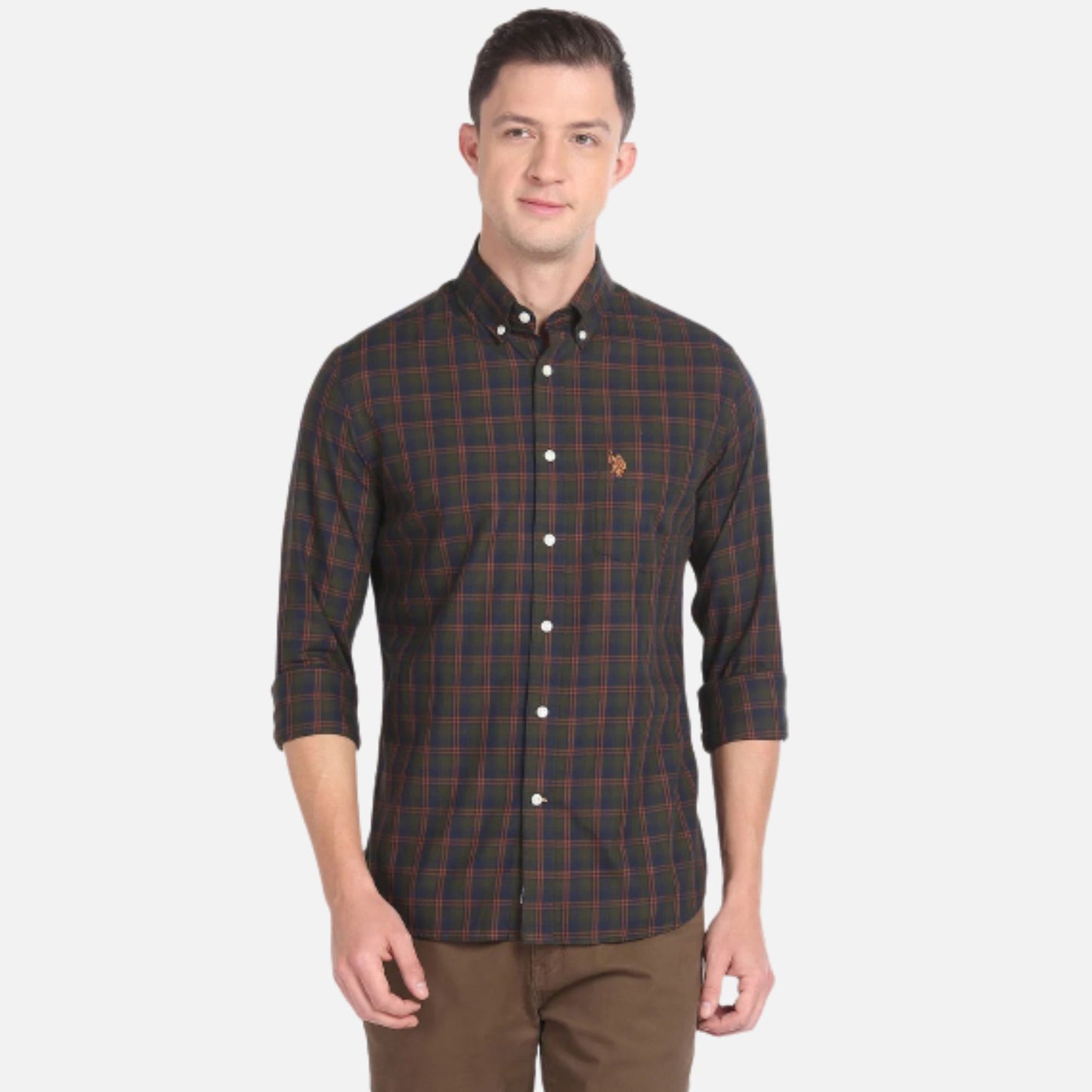 Tartan Check Cotton Twill Shirt