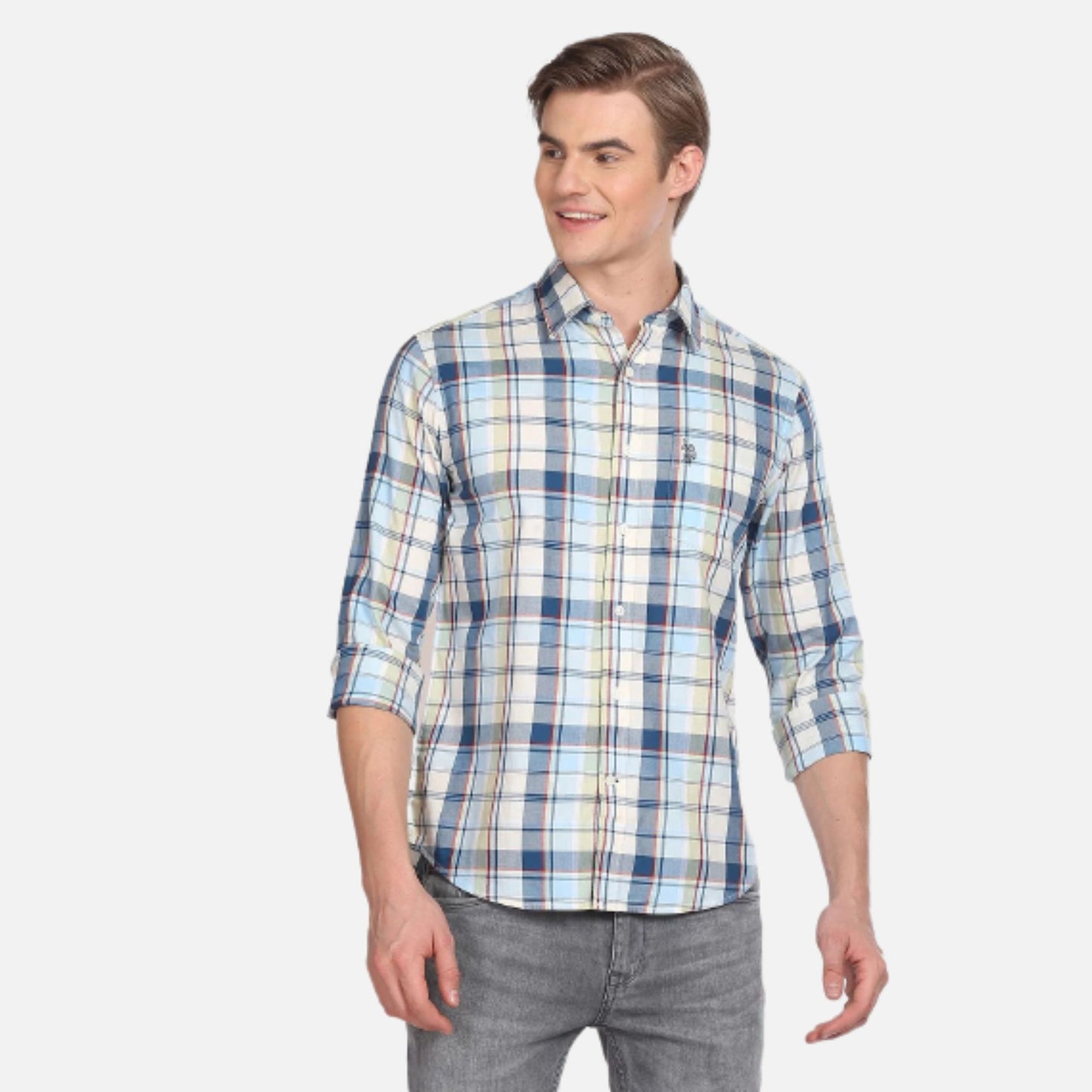 Plaid Check Twill Shirt