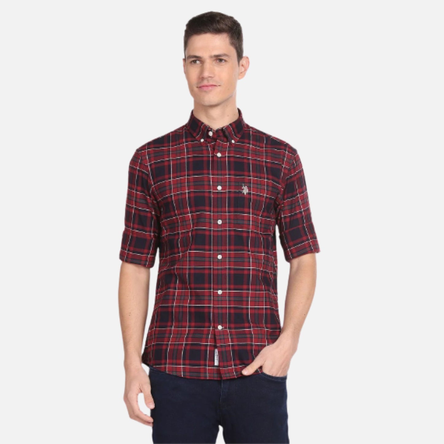 Pure Cotton Plaid Check Shirt