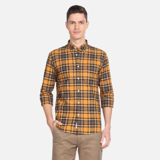 Tartan Check Oxford Cotton Shirt